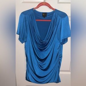 Serena Williams blue blouse